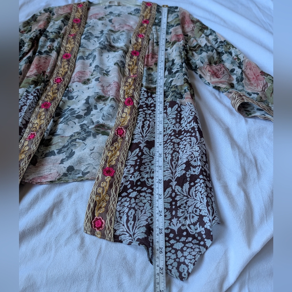 Soft Surroundings Open Front Topper/Cardigan/Coverup Sheer Size XS - Picture 8 of 8